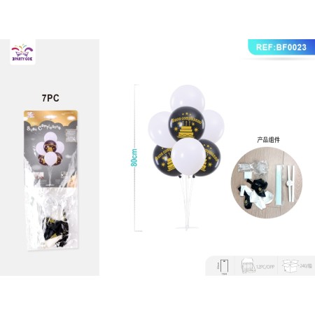 SET PALLONCINI TORTA BUON COMPLEANNO