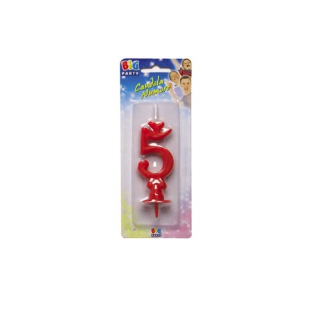 CANDELE CERA ROSSO N.5
