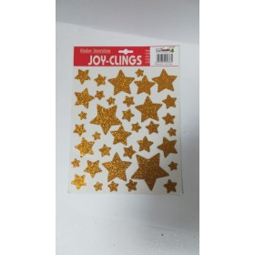 CARTELLA CM. 30X30 STELLE ORO/ARGENTO