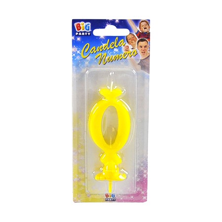 CANDELE CERA GIALLO N.0