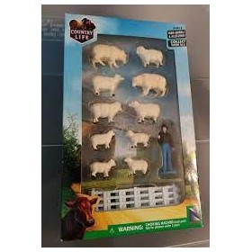 SET ANIMALI IN FATTORIA CON RECINTO 1:32