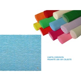 CARTA CRESPATA PESANTE 180GR CELESTE
