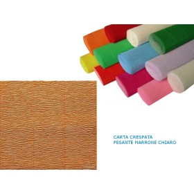 CARTA CRESPATA PESANTE MARRONE CH.