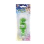 CANDELE CERA VERDE N.5