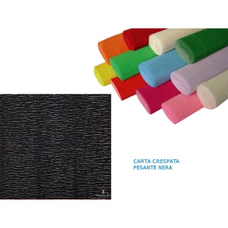 CARTA CRESPATA PESANTE NERA 602