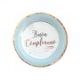 PIATTI PICCOLI PRIMO COMPLEANNO CHIC CELESTE