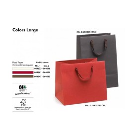 BUSTE COLORS LARGE MARRONE 28X20X40