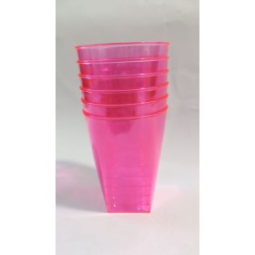 BICCHIERI FLUORESCENTI LILLA PZ.6