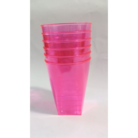 BICCHIERI FLUORESCENTI LILLA PZ.6