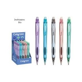 BIRO GEL FUSTO COLORATO PASTEL INCHIOSTRO BLU PZ.30