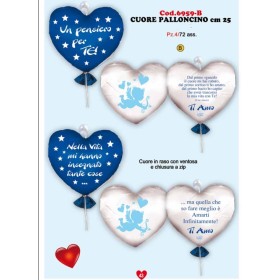 CUORE 25CM CON PALLONCINO