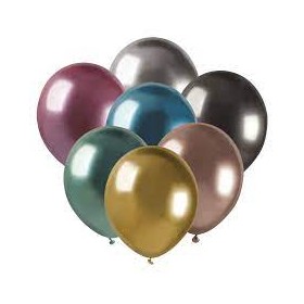 50 PALLONCINI GLOSSY 5 POLLICI ASSORTITI