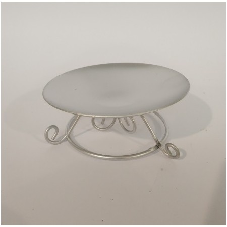 PORTA CANDELA ARGENTO