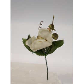 FIORI GAMBO CORTO BIANCO