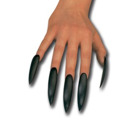 10 UNGHIE NERE ADESIVE