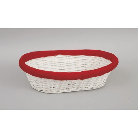 CESTINO VIMINI C/BORDO VELLUTO