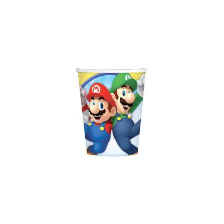 8 BICCHIERI SUPER MARIO