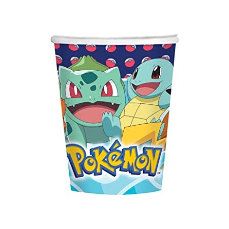 BICCHIERI CARTA POKEMON 266ML PZ 8