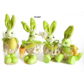 CONIGLIETTO RAFIA 12CM