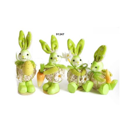 CONIGLIETTO RAFIA 12CM