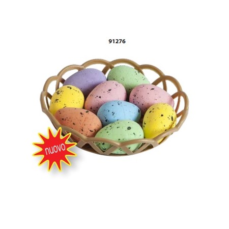 CESTINI 8 UOVA 4.5CM C/RETINA