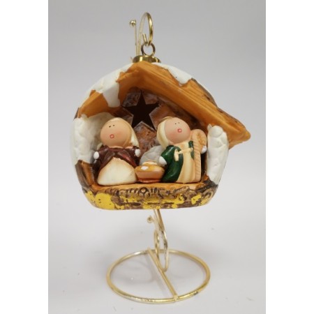 PRESEPE PALLA CM 12 C/SUPP. E LUCE