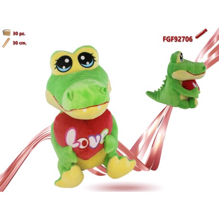 COCCODRILLO CON CUORE CM.60