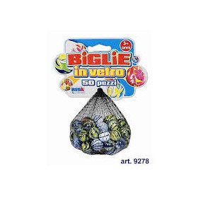 RETE BIGLIE DI VETRO PZ.50