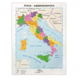 CARTINE GEOGRAFICHE 42X29.7 ITALIA