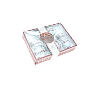 SET 6 TAZZINE C/PIATTINO DECORAZIONE A