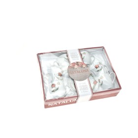 SET 6 TAZZINE C/PIATTINO DECORAZIONE D