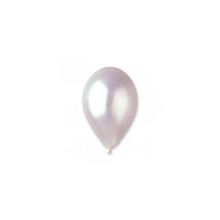 PALLONCINI 100PZ ROSA PERLA METAL 5 POLLICI