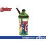 BICCHIERE C/CANNUCCIA E PERSONAGGIO 360 ML HULK