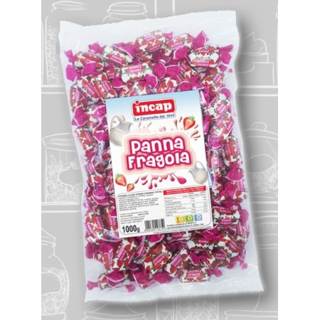 CARAMELLE INCAP 1KG PANNA FRAGOLA