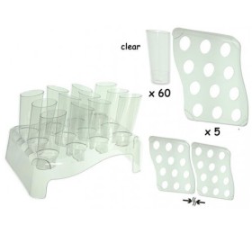 KIT 5PZ WAVE + 60PZ CONI CLEAR TRASPARENTE