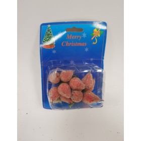 ADDOBBI ALBERO ROSSO GLITTER.