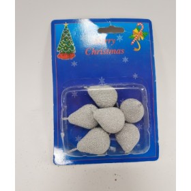 ADDOBBI NATALE ARGENTO .