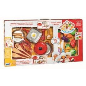 SET CUCINA 30 PZ. CON VERDURE ATTACCA STACCA