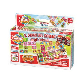 GIOCO LEGNO DOMINO CON ASTUCCIO 17X9.5