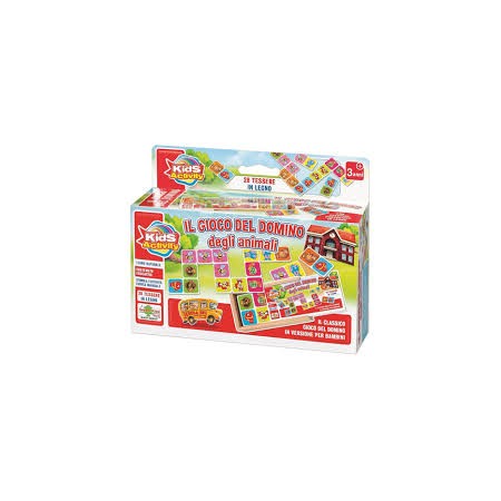 GIOCO LEGNO DOMINO CON ASTUCCIO 17X9.5