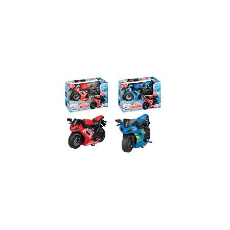 MOTOCICLETTA LUCI E SUONI RETROCARICA PLAY CITY