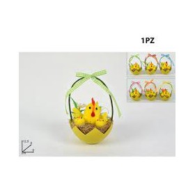 CESTO NIDO CON PULCINI