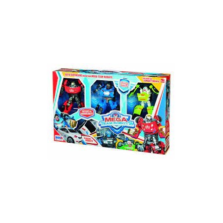 SET 4 ROBOT VEICOLI TRASFORMABILI