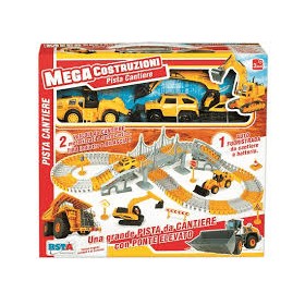 PISTA MEGA COSTRUZIONI 3 VEICOLI PZ.180