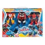 SET 4 MEGA TEAM ROBOTS TRASFORMABILI