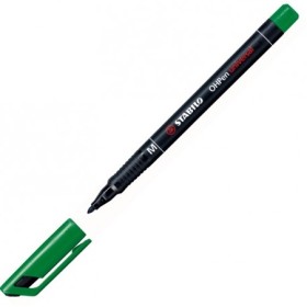 PENNARELLI OHP PEN STABILO VERDE P. MEDIA PZ 10