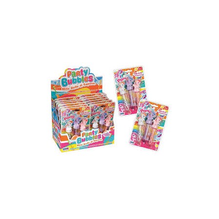 BOLLE DI SAPONE PONY IN BLISTER PZ.3 ML30