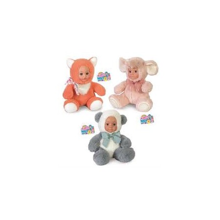 BAMBOLA FLUFFY VESTITO UNICORNO/GIRAFFA/ORSO