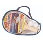 SET RACCHETTE PING PONG IN BORSA CON 2 PALLINE