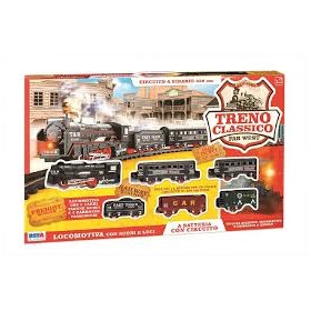 TRENO CLASSICO LUCI E SUONI PZ.33 PISTA 430 CM